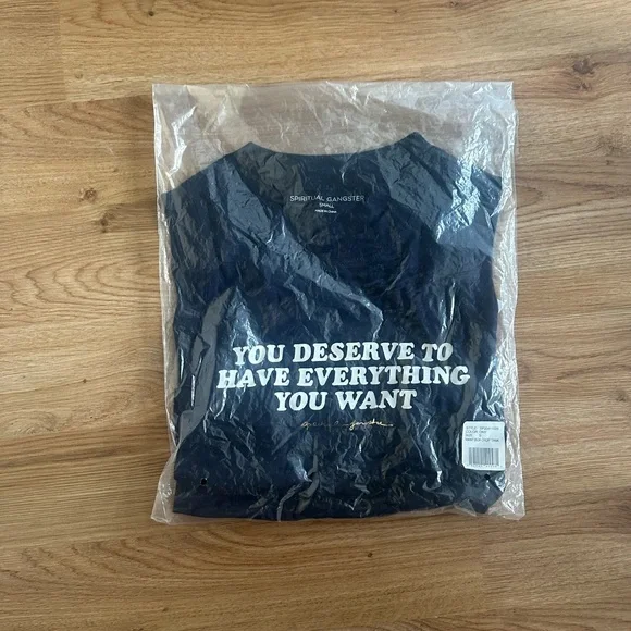 NWT Small Black Spiritual Gangster Want Box Top - Picture 4 of 5